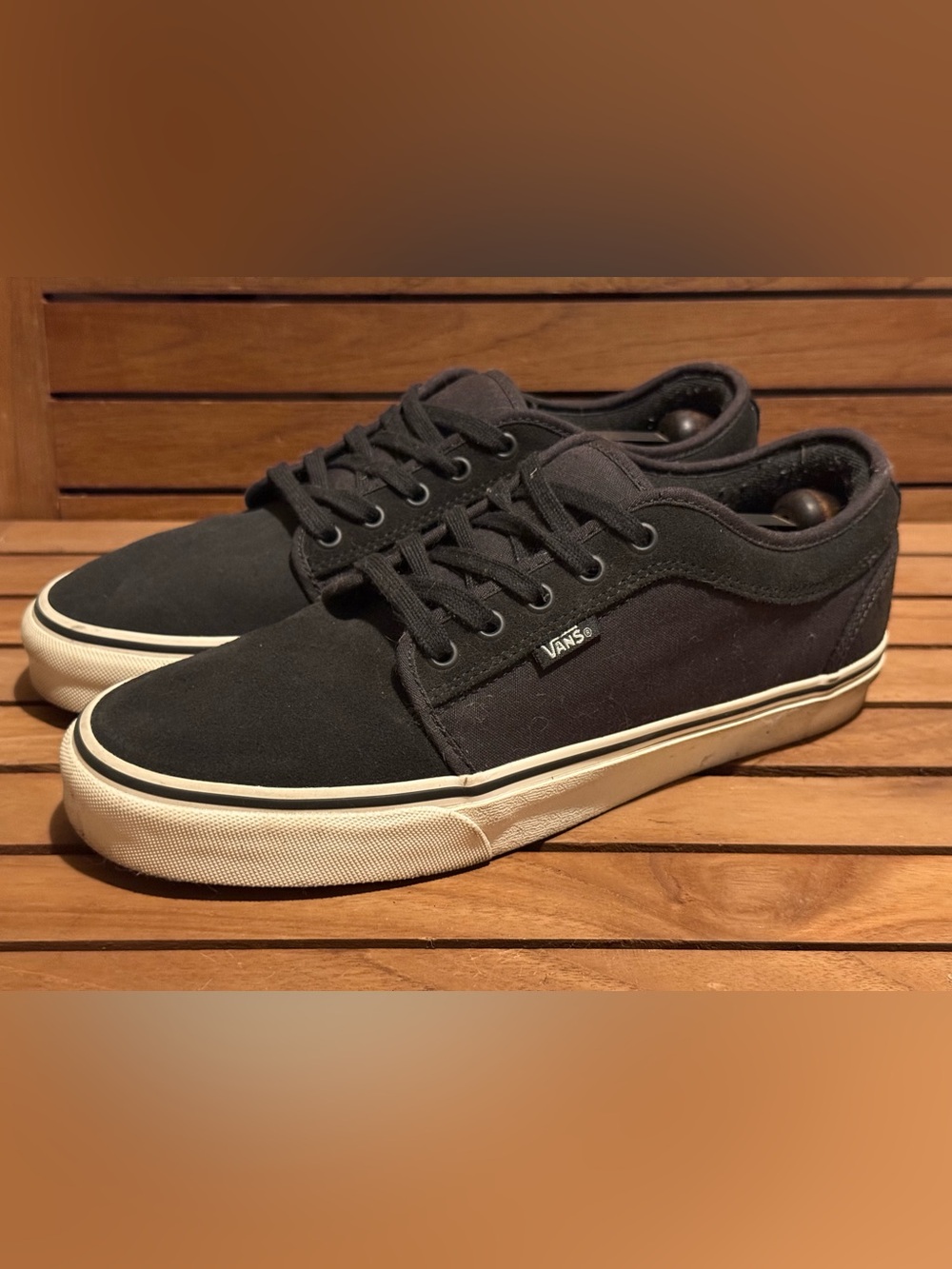 Vans Chukka Black Low-Top Canvas Skate Sneakers